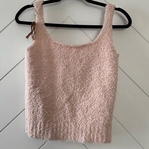 Skims NWT Light Pink Fuzzy Tank Top